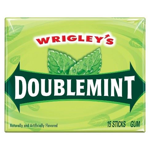 Wrigley's DoubleMint gum wrapper